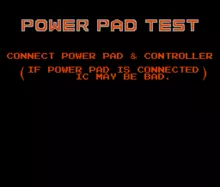 Image n° 1 - titles : NES PowerPad Test Cart